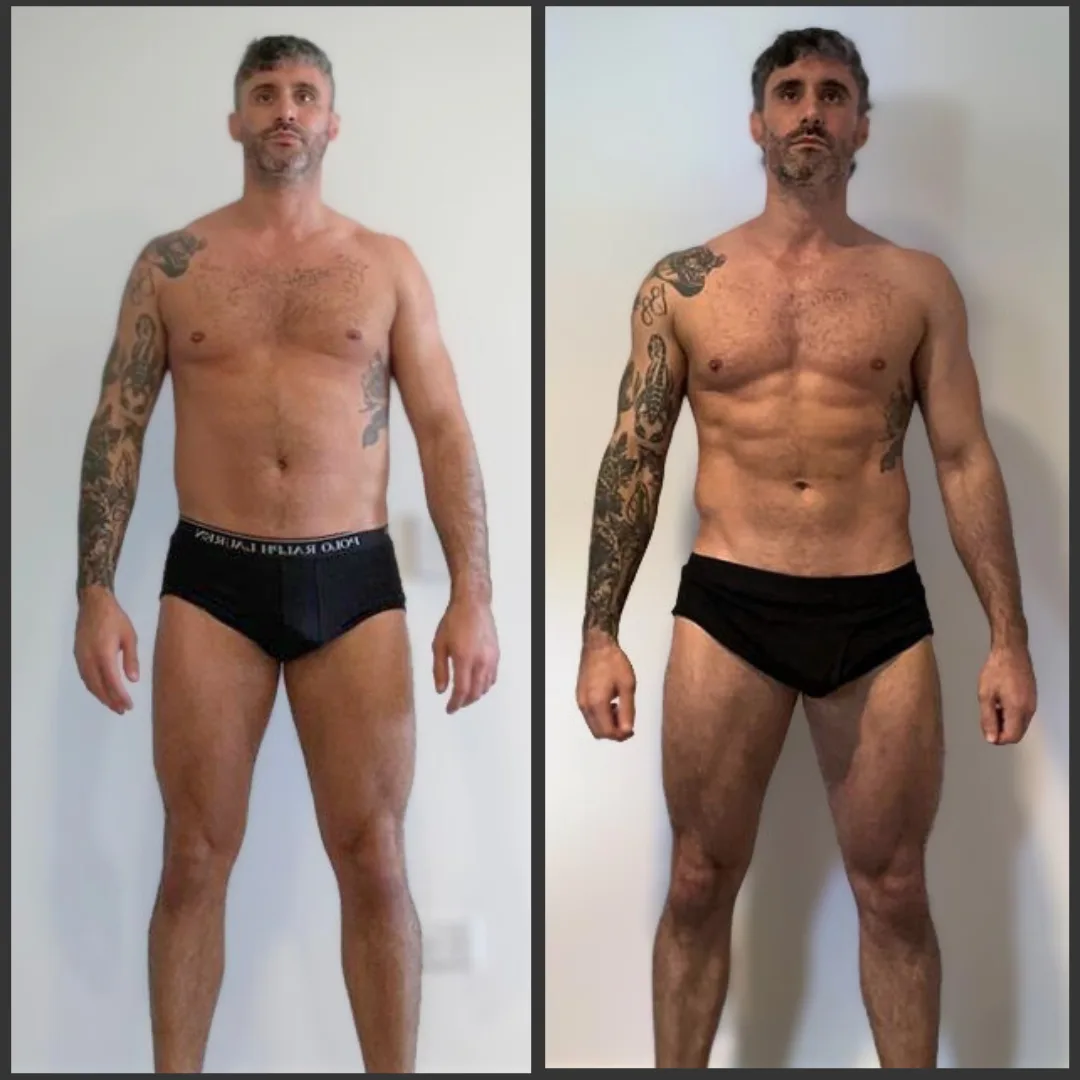 Scott, 33 — before and after transformation